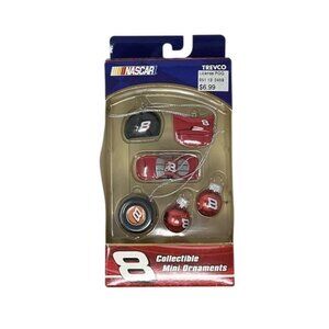 Vintage Nascar Dale Earnhardt Jr. 8 Collectible Mini Ornaments Set By Trevco